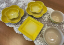 酷彩（Le Creuset）炻瓷19/23cm圆形碟 家用餐具水果盘甜品盘西餐盘沙拉盘餐盘 圆形碟红色 23cm 实拍图