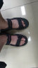 斯凯奇（Skechers）凉鞋夏季男简约户外休闲沙滩鞋魔术贴增高凉鞋204105-BLK 晒单实拍图