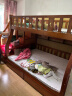 临稚 胡桃木 儿童上下床实木高低床双层床上下铺床两层木床子母床 梯柜款 上铺宽1.3米下铺宽1.5米 晒单实拍图