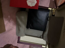 法莱阿玛尼男士钱包男短款真皮钱夹头层牛皮休闲简约送老公男友生日礼物卡包 金属撞色标实木礼盒QB201-1 实拍图