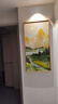 墨派（Mopai）玄关装饰画竖版现代简约走廊过道背景墙壁画入户轻奢挂画免打孔 背靠金山 50*100cm晶瓷+铝合金边框 实拍图