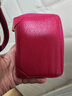 蒙伯斯 卡包女士真牛皮多功能防消磁银行卡包多卡位女式名片夹驾驶证套 小号玫红色【20卡位防消磁】 实拍图