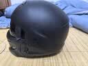 KEAZ摩托车头盔复古蝎子全盔3C认证四季通用男士组合盔巡航春夏季头盔 哑黑配D型护嘴 L（57-58cm） 实拍图