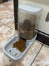 汤琪宠物自动喂食器猫咪饮水机猫盆狗盆狗碗猫粮桶狗狗喝水器猫咪用品 极简灰 3.8L喂食器+3.8L喂水器 实拍图