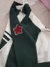 MQD童装23新款男童毛衣针织开衫运动学院风撞色纯棉翻领外套 墨绿 140 实拍图