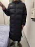 李宁 棉服男冬季长款加厚保暖过膝防风连帽外套羽绒服 黑色（棉服） L /175 实拍图