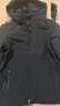 FILA 斐乐官方男士羽绒服冬季新品时尚休闲保暖连帽轻薄长袖上衣 正黑色-BK M 170/92A 实拍图