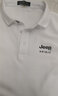 JEEP SPIRIT吉普长袖T恤男秋冬季男装翻领打底衫韩版上衣服 白色 L 实拍图