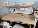 美好童年儿童学习桌学生书桌桌椅套装小学生家用书桌升降实木书桌 原木色 1.2米.书架款 实拍图