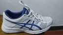 亚瑟士ASICS男鞋透气跑鞋运动鞋缓震舒适跑步鞋 GEL-CONTEND 4 米白色/蓝色 40.5 实拍图