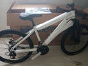 永久自行车成人山地车自行车学生男女铝合金变速公路自行车油碟单车 【钢架/全套密封轴承】蛟白色 24速 24寸【推荐145-170cm】 实拍图