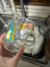 富光玻璃杯 家用儿童牛奶杯子带刻度吸管水杯 宝宝冲泡奶粉杯带把手 实拍图
