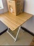 折叠桌餐桌家用小户型吃饭桌简易租房出租屋正方形小方桌子便携式 原木+白架【70*70*74cm】 实拍图