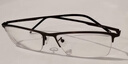 京东京造 近视眼镜框专业配镜防蓝光男钛半框商务枪灰色 平光 实拍图