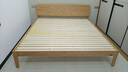 川行全榉木实木双人床 2米简约原木风大床 主卧1.8米硬板床储物高箱床 单床（榉木床） 2米*2.2米框架款 实拍图