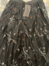 珂莱蒂尔新款黑色网纱刺绣半身裙a字裙女中长款法式气质优雅半裙 黑色 L 晒单实拍图