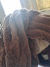 红豆（Hodo）男士泡泡绒睡衣提花加厚保暖秋冬季珊瑚绒休闲可外穿家居服套装 咖色 185 晒单实拍图