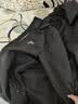 NASA MARVEL夹克男冲锋衣春秋潮牌外套长袖连帽潮流宽松运动情侣款 黑色 L 实拍图
