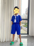 青青世界深圳校服小学生凉感透气柔软舒适运动服男女短裤夏长裤薄吸湿排汗 特版小学夏运套装（男) 130 实拍图
