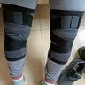 曼步者专业半月板损伤护膝保暖大码运动篮球跑步膝盖关节护腿套男女健身 黑色短款（两只装） XL码：145-165斤【腿围45-50cm】 实拍图