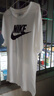 耐克(NIKE)男短袖T恤 纯棉 运动休闲 舒适百搭 AR5005-101 白色M 实拍图