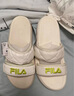 斐乐（FILA）女鞋运动拖鞋厚底凉拖沙滩鞋漂流船 奶白-GD 39 实拍图