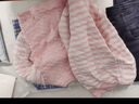 怡饰美冬季纯棉儿童保暖内衣套装三层夹棉宝宝高腰护肚加绒加厚秋衣秋裤 D05-粉色条条女孩 90建议身高75-85/可开档 实拍图