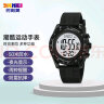 时刻美（skmei）电子表时尚潮流学生手表防水闹钟模式多功能高中初中生2045黑灰 实拍图