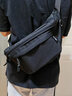 回力斜挎包男大容量休闲轻便单肩包国潮街头小挎包港风胸包运动腰包女 黑色 实拍图