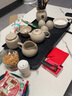 不拙汝窑茶具整套高档套餐办公室会客茶盘茶具家用功夫茶具套装 4豆黄汝窑向蓉大全组+大古窗茶盘 实拍图