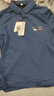 啄木鸟加绒加厚男士长袖T恤POLO衣衫中老年秋冬季打底衫商务保暖爸爸装 加绒 加厚翻领字母蓝色 170/L建议120135斤 实拍图