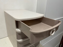 爱丽思（IRIS）爱丽思学生桌面抽屉收纳盒文具小型文件多层办公储物书桌塑料 4层【卡其色】 实拍图