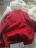 欧莎（OSA）红色套头毛衣2025年新款女秋冬宽松外穿半高领打底衫内搭上衣 大红A M 实拍图