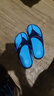 回力（Warrior）人字拖鞋男士沙滩鞋轻便舒适塑胶男鞋颗粒按摩拖鞋男 蓝色 41 实拍图