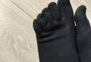 浪莎袜子男士纯棉五指袜100%棉袜抑菌透气男袜运动防臭袜分脚趾袜5双 男中筒-黑 5双 均码 棉男士五指袜 实拍图