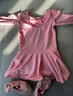 驰动儿童舞蹈服女童练功服秋冬长袖考级服装连体服棉芭蕾舞裙粉色2XL 实拍图