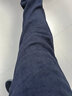 罗蒙（ROMON）加绒厚款灯芯绒休闲裤秋冬直筒裤宽松条绒保暖裤中年爸爸男长裤子 两件装:款黑色+灰色 加绒 2XL:130-145斤 实拍图