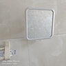 森卡龙（SENKALONG）浴室镜免打孔化妆镜浴室壁挂卫生间镜子挂墙自粘宿舍小号镜子吸盘 方形白色【17*17cm】 实拍图