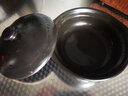 康舒康舒砂锅耐高温干烧不裂浅锅家用燃气灶专用煲仔饭煲汤陶瓷小沙锅 康舒黑浅锅(单人用) 600ml 实拍图