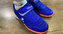 卡尔美（KELME）儿童足球鞋魔术贴免系带碎钉TF透气学生球鞋6873003 宝蓝 30 实拍图