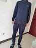 李宁（LI-NING）运动套装男夏季冰丝短袖T恤运动裤训练跑步两件套休闲速干长裤 【常规款】海军蓝外套+运动裤 M 实拍图