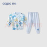 aqpa【195g新疆棉】婴儿内衣套装纯棉衣服秋冬男女宝宝儿童秋衣秋裤 鲸鱼飞城 80 实拍图