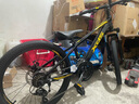 喜德盛青少年自行车童车中国风20/22寸铝架碟刹变速6-10男女孩山地车 22寸黑/镭射金-23款 实拍图