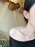劳拉图轻奢品牌耳环女高级感耳扣奢侈饰品生日情人节礼物送女友老婆 水钻五边形耳扣【精美礼盒】 实拍图