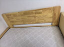 沃尔福 【现货闪发】床 橡胶木实木床简约单人床卧室家具北欧主卧双人床 原木色+10cm乳胶床垫 1500mm*2000mm 实拍图