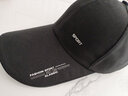 莱维森 帽子男女遮阳棒球帽韩版潮休闲百搭户外长檐防晒鸭舌帽太阳帽秋夏 铁标黑色 可调节 实拍图