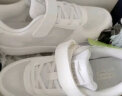 鸿星尔克（ERKE）童鞋男女大小童白色滑板鞋儿童网孔透气运动鞋75122201140正白34 晒单实拍图