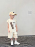 FNJ KIDS童装男童背心套装2024夏季洋气宝宝薄款衣服儿童运动两件套 （N字母）白色 100cm（建议身高90-100cm） 晒单实拍图