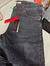 皮尔卡丹（pierre cardin）牛仔裤男直筒休闲商务弹力长裤子水洗潮流22159蓝黑 38 实拍图