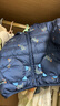 戴维贝拉（DAVE＆BELLA）男童轻薄上衣外套新款儿童短款羽绒服小童衣服宝宝连帽外衣冬装 深蓝色【现货】 80 cm（建议身高73-80cm） 实拍图